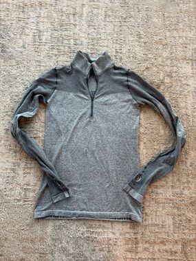 Nike Gray Half-Zip Athletic Sweater